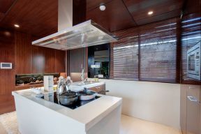 东南亚风格别墅 开放式厨房隔断设计图