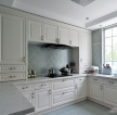欧式厨房白色橱柜装修设计效果图片