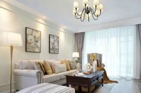 现代美式客厅组合沙发装修效果图片