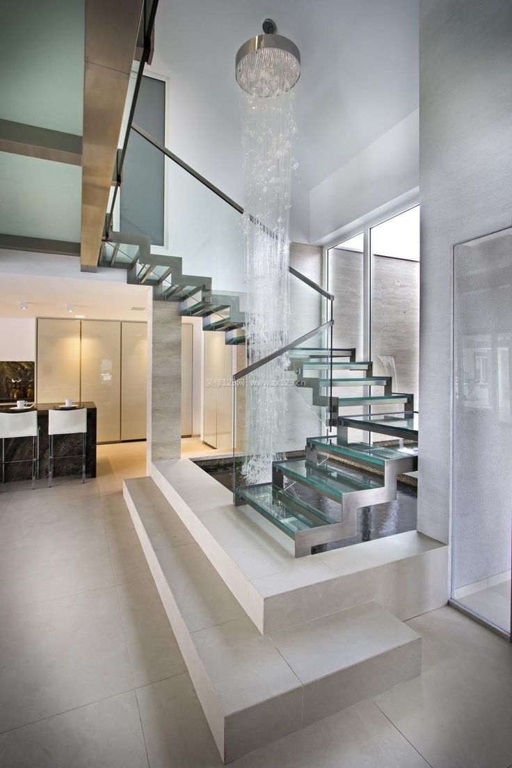 现代别墅跃层楼梯装修效果图