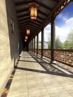 中式走廊吊顶效果图片