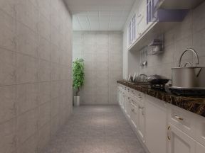 长方形厨房瓷砖背景墙装修效果图