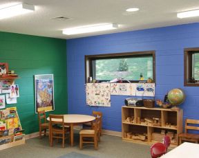 高端幼儿园主题墙饰装修图片 