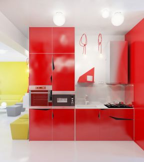 新房装修图片 厨房橱柜颜色效果图