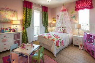 女生房间床缦装修效果图片