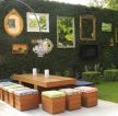 别墅花园实木餐桌装修设计效果实景图片