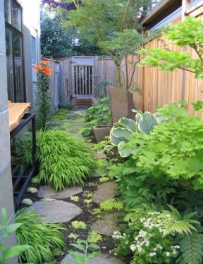 别墅花园盆栽植物设计实景图片