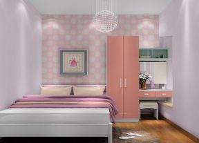 10平米小卧室设计 粉色室内装修效果图