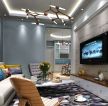 现代设计风格客厅电视背景墙墙纸装修效果图片
