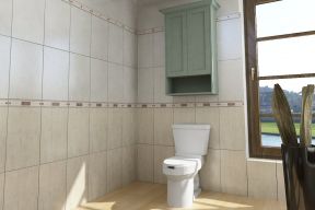 小卫生间瓷砖效果图 现代简约卫生间