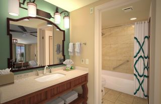卫生间小浴室瓷砖效果图 