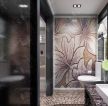 欧式古典风格别墅浴室瓷砖装修效果图
