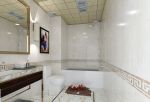浴室白色瓷砖装修效果图 