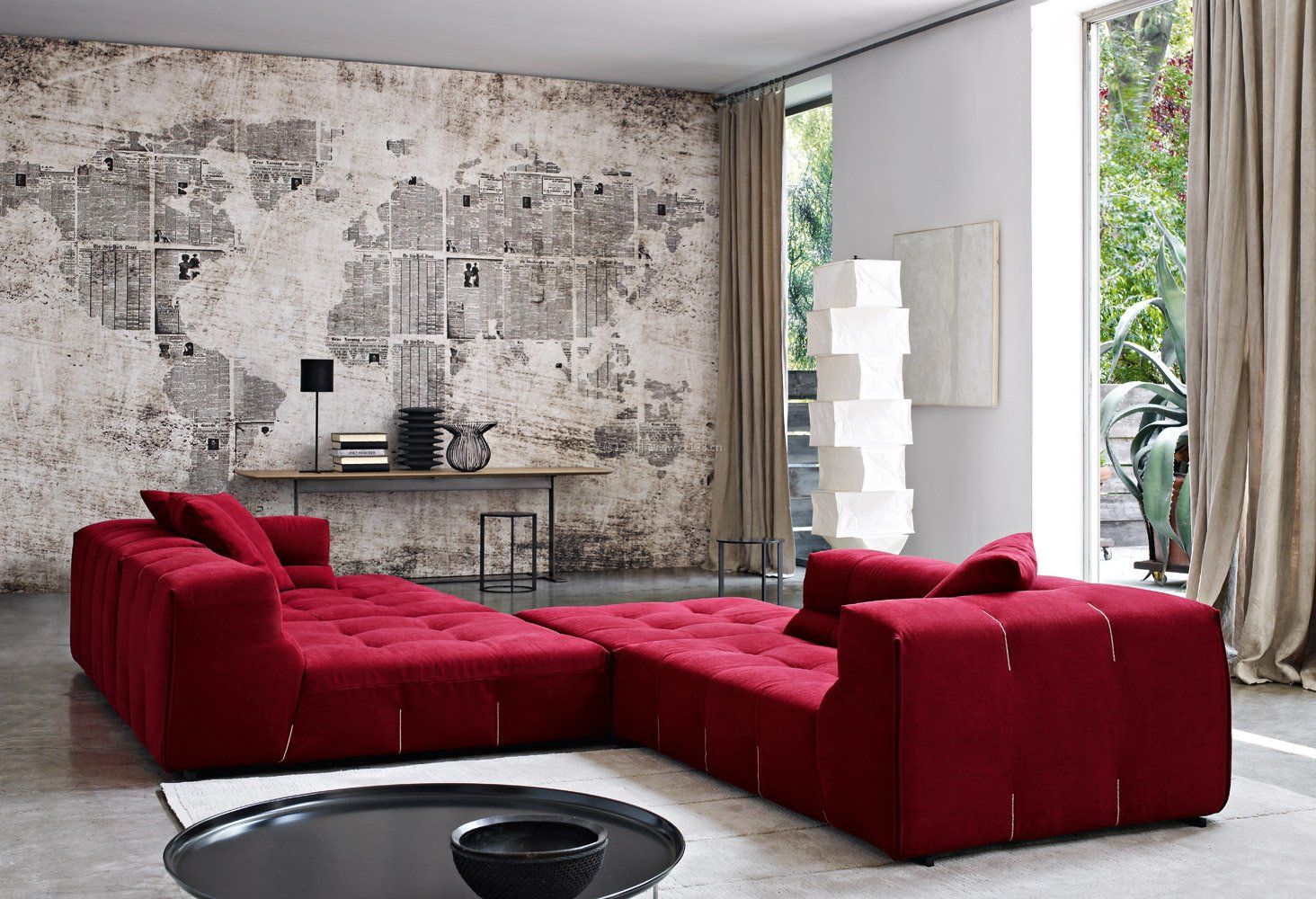 室内后现代风格客厅沙发颜色搭配图片