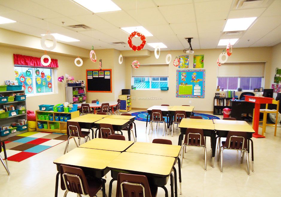 小学教室室内布置图片2023