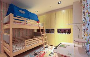 儿童房间高低床装修效果图片