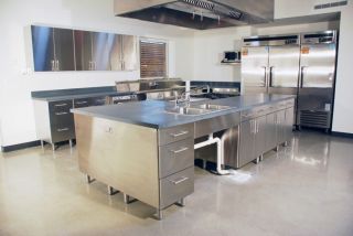 整体厨房不锈钢橱柜设计效果图片