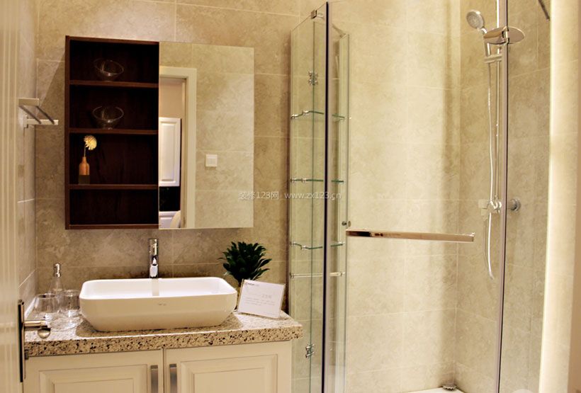 小户型卫生间整体淋浴房装修效果图片实例