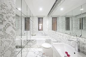 欧式卫生间效果图 长方形的房间装修