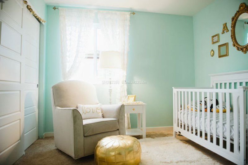 婴儿房样板房窗帘装修效果图
