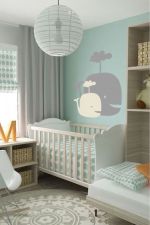 婴儿房现代简约床装修效果图片