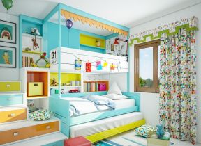 儿童房间双层床装修效果图大全
