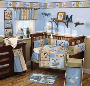 婴儿房装修效果图 男孩房间背景墙装修效果图