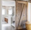浴室门实木装修效果图