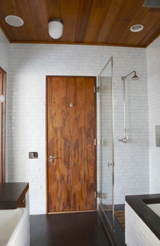 浴室实木门装修效果图大全
