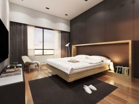 15平米卧室装修 黑白现代简约装修效果图