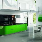 厨房绿色橱柜设计图片大全