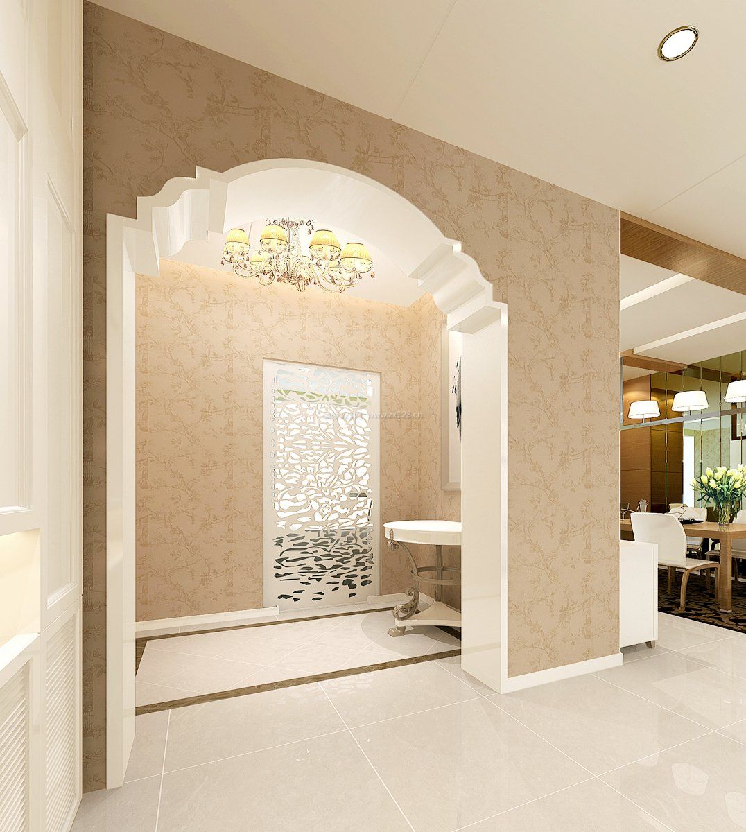 家装效果图 欧式 最新欧式室内拱形门装修效果图片 提供者