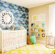 婴儿房彩色墙面漆装修效果图片