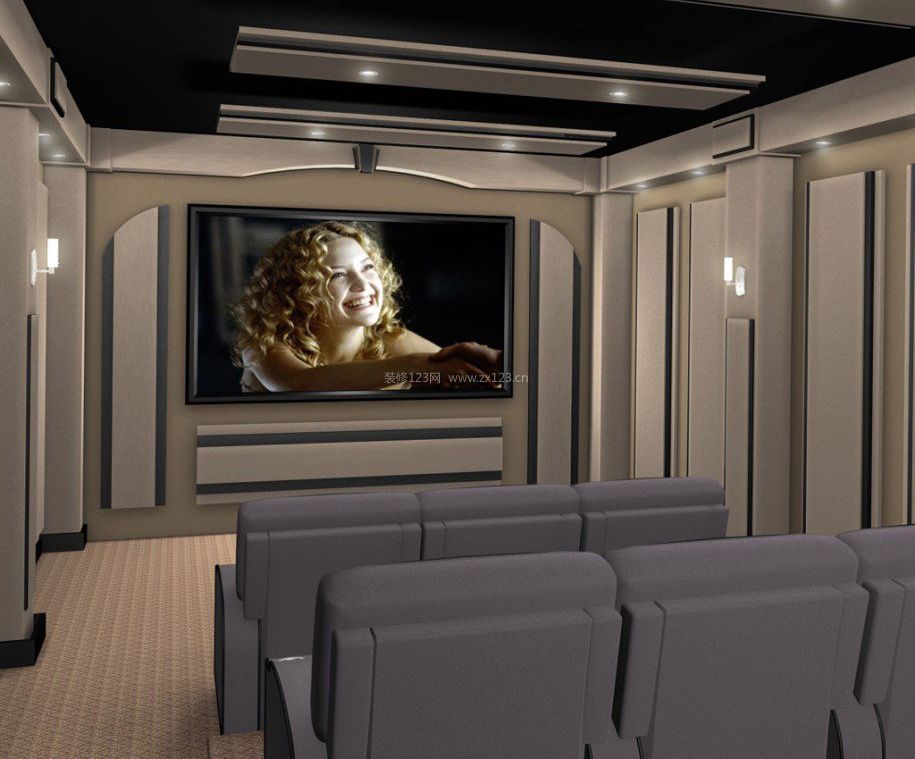 家庭影院室内装修设计3d效果图