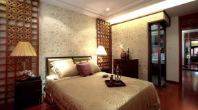 东南亚风格带卫生间的卧室装修效果图