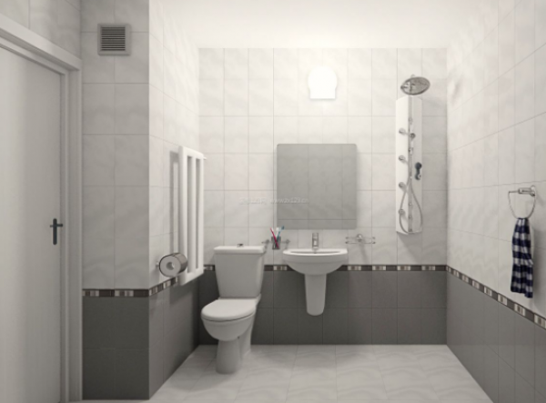 我家的卫生间就是用的马赛克瓷砖,在浴室地面和部分的墙面!