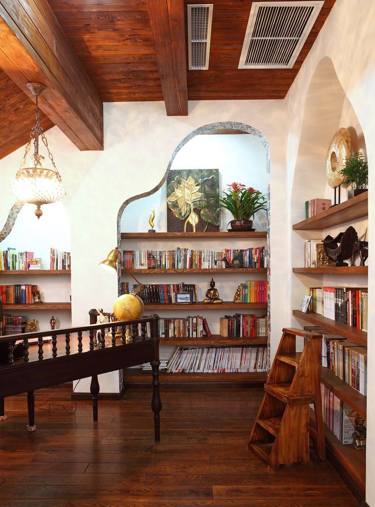 东南亚风格的书房装修效果图图片