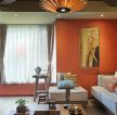 东南亚风格的客厅吊灯装修图片