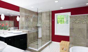 卫生间安装效果图 淋浴房图片