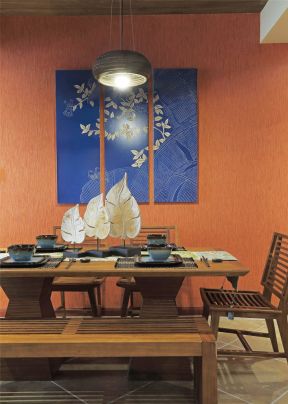 东南亚风格的装修 餐厅装饰画图片大全