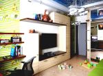 单身公寓简易电视柜装修设计图 