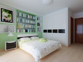 壁柜装修效果图  现代卧室床头背景墙
