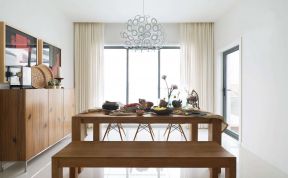欧式公寓式住宅餐桌椅装修图 
