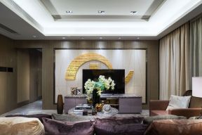 現(xiàn)代客廳創(chuàng)意電視墻造型裝修效果圖欣賞