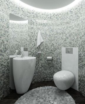 小卫生间效果图 马赛克瓷砖贴图