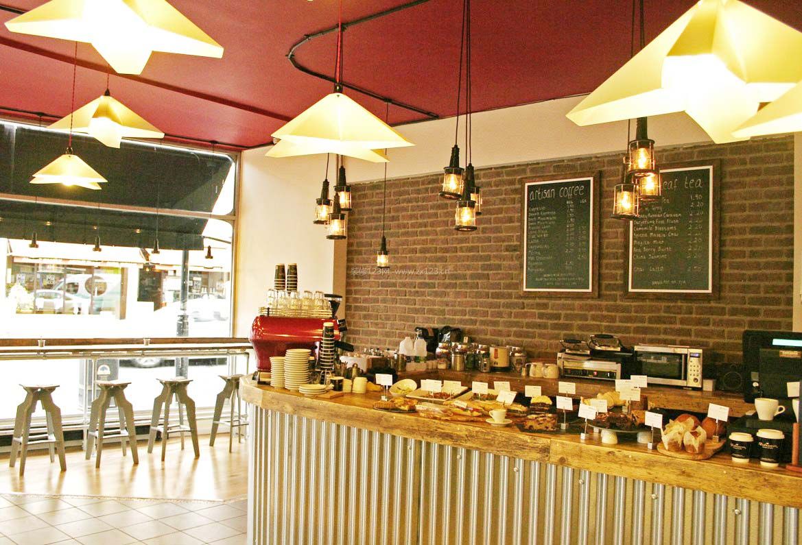 咖啡馆店面设计吊灯图片