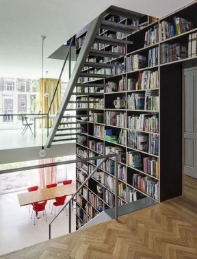 阁楼装修效果图 书柜设计