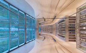 2023大型书店室内装修效果图欣赏