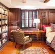 古典风格卧室整体书柜装修效果图
