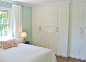 卧室衣橱效果图 白色欧式家装